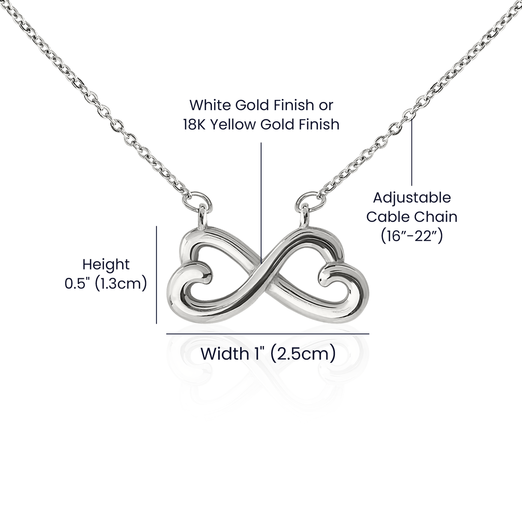 Exquisite endless love necklace
