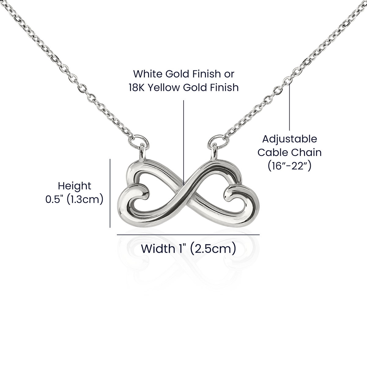 Exquisite endless love necklace